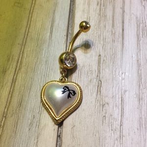 Heart belly ring